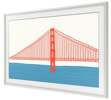 Samsung The Frame Rahmen 55 Zoll (VG-SCFA55WTCXC) in Weiß, abgeschrägt [2021]