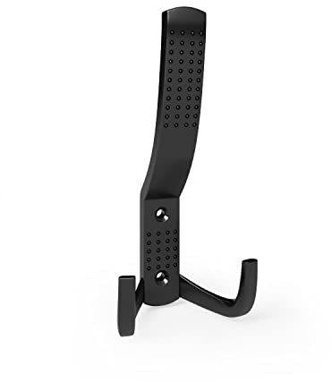 MS Beschläge Zamak Garderobenhaken Türhaken WP11 Kleiderhaken Huthaken Mantelhaken Garderobenzubehör Punktmuster (Schwarz matt)