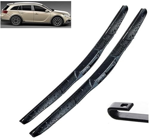 Escobillas limpiaparabrisas Delanteras para Opel Insignia A 2008-2017 - Kit de Alto Rendimiento, Visibilidad Superior en Carretera, fácil instalación, Hojas Planas