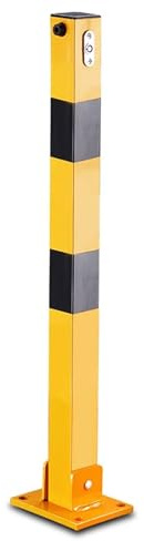 Barriera di parcheggio pieghevole per vialetto, palo di arresto per auto da garage da 27,6 * 1,97 pollici, blocco di sicurezza per pavimento, barriera di sicurezza per blocco dello spazio di parcheg