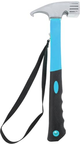 HONITANO Martello per Picchetti da Campeggio Portatile con Manico Ergonomico Tpr Multifunzione per Esterni Resistente e Facile da Trasportare per Tende e Attività Outdoor