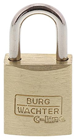 Burg Wächter Vorhangschloss-Set, Messing, Bügelstärke: 3,5 mm