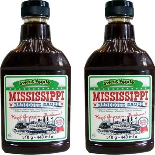 Mississippi Barbecue Grill Sauce 'Sweet Apple', 2x440ml (Doppelpack)