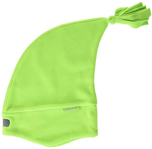 Playshoes Cappello In Pile, Cappello invernale Unisex - Bambini e ragazzi, Berretto A Punta Verde, 55