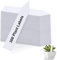 Uhat Pack 300 Plant Labels White Plastic Plant Name Garden Tags Nursery Garden Stake Tags for Indoor Outdoor Plants Gardening 10 * 2cm