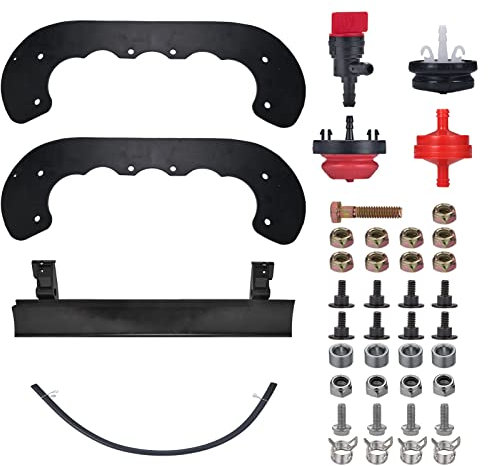Mikatesi 99-9313 Schneefräsen-Paddel, 2 Stück, mit 133-5585 Schaberbolzen und Muttern, Hardware-Kit für Toro PowerClear 621 621 E 621 ZR 621 QZR 621 QZE 721 721R CCR6 053 2 2,5 cm Schneefräse