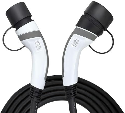 ZHIBANG Elektro Auto Lade Kabel typ2, Typ 2 Ladekabel 22KW 32A 3 Phasig 5M,Schnelladekabel typ2 auf Typ 2 für EV/PHEV, Mode 3 EV Ladekabel