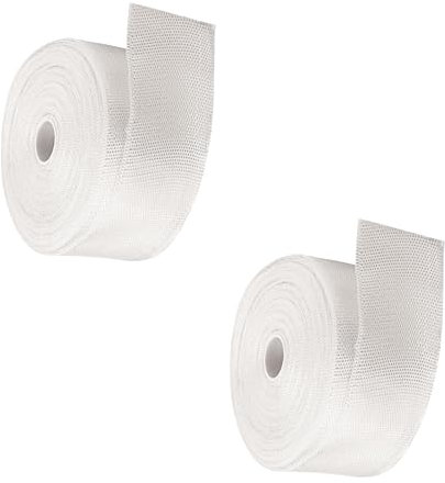 aghoer 2 Rollen Glasfaser Gewebeband, 5cm x 30m Glasfaser-Gewebe, Fugenband, Glasfasermatte, Armierungsgewebe, Gewebeband, für Reperatur- & Spachtelarbeiten
