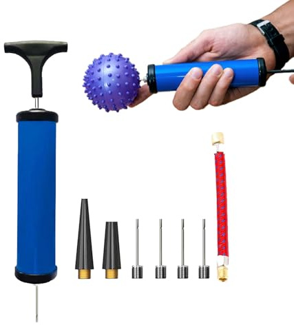 Nybhyjka Pompa ad Aria per palloni, Pompa Manuale per pallavolo, con Aghi, Pompa ad Aria per gonfiaggio palloni da Calcio, pallavolo, Nuoto gonfiabili