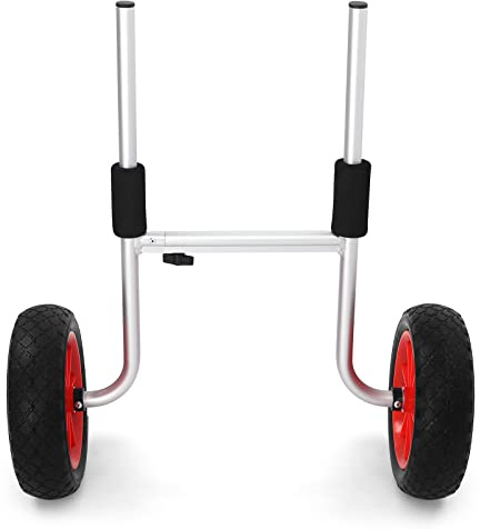 SUNGOOYUE Carrello in Kayak, Canoe Fishing Kayak Accessori Accessori, Barca per Carrello a Pacchetto Pieghevole, Installazione Facile per Sabbia, Ghiaia, Strada, Risparmio Energetico