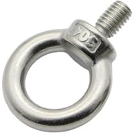 1-2 pezzi Dadi ad occhiello di sollevamento Anello di aggancio M3 M4 M5 M6 M8 M10 M12 Acciaio inossidabile 304(Lifting Eye Screws,M5(2PCS))