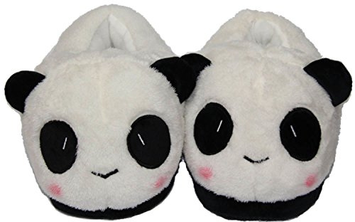 emmarcon pantofole ciabatte invernali antiscivolo peluches animali kigurumi imbottite scarpe morbido da carnevale (Panda, 36)