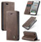 SLWYF Handyhülle für iPhone 5/5S/iPhone SE 2016 Hülle, PU Leder Flip Tasche Klappbar Magnet Wallet Lederhülle, Silikon Bumper Klapphülle Case mit Kartenfäch für iPhone 5/5S/iPhone SE 2016, Kaffee