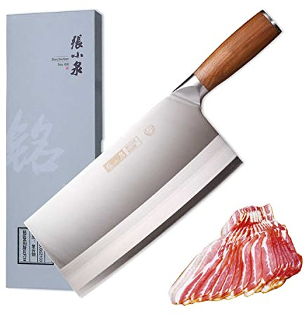 ZHANG XIAO QUAN SINCE 1628 Chef's Knife Chinese Kitchen Knife Kitchen Vegetable Knife Premium 9 Inch High Carbon Steel Knife