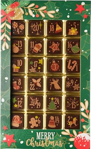 Confiserie Weibler Geschenkpackung Adventskalender klassisch Zartbitter 120 g