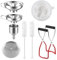 Trichter Küche Edelstahl Set, 8 Stück Küche Marmeladentrichter, Marmeladentrichter Einfülltrichter Trichter Set mit Griff und Glasheber von Gewürzen, Bohnen, Konfitüre, Flüssigkeiten