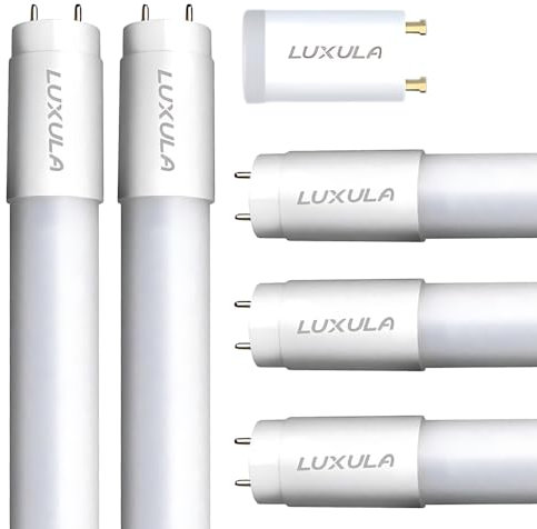 LUXULA 5er Pack LED Röhre 120cm - Kunststoff T8 G13-18W 2880lm - 6000K Kaltweiß - inkl. Starter-Brücke - Röhrenlampe Leuchstoffröhre Neonröhre