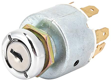 Interrupteur D'allumage 12V, Accessoire Universel pour Tondeuse à Gazon de Voiture et Bateau avec 2 Clés