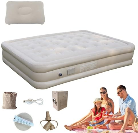 Colchones de camping para tiendas de campaña, almohadilla de campo,Cama de camping doble para colchón de camping | Almohadilla portátil de lujo para Hikng y