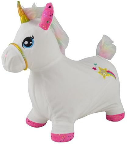 Bayer Chic 2000® Hüpf-Einhorn Hell | Inkl. Bezug & Pumpe | Ab 18 Monaten