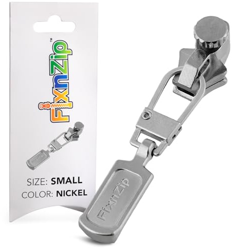 Fix n Zip Instant Zipper Replacement, Nickel, S