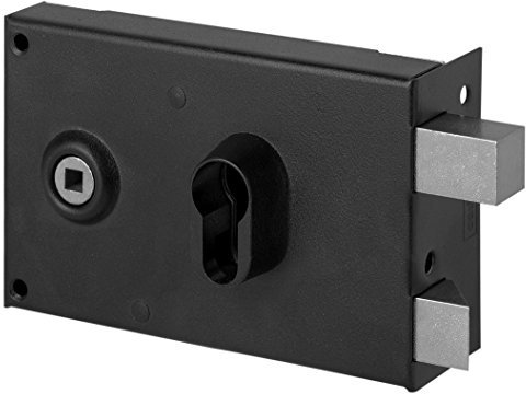 Abus fe9762107 a sa H CE D – Cerradura de sobreponer con asa/horizontal con cierre con llave para apertura exterior derecha 80 x 140