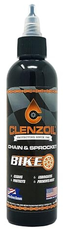Clenzoil Chain & Sprocket 4 oz Bottle - Chain Cleaner, Lubricant & Rust Preventative - Cleaner Lubricant Protectant (CLP) - Wet Lube Application, Dry Lube Performance - for All Conditions