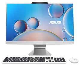 ASUS M3402WFAK-DRWPC022W 23.8 Pouces FHD (1920 x 1080) 16:9 All in One (AMD Ryzen 5 7520U Processeur 4.3 GHz, 16GB LPDDR5, 1TB M.2 NVMe SSD, AMD Radeon Graphics, Windows 11 Home) - Clavier AZERTY