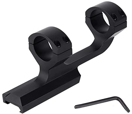 ToopMount Anelli di Montaggio per cannocchiale tattico con Perno di Arresto Supporti sfalsati a Profilo Sottile da 30 mm / 25,4 mm per Guida Picatinny (25.4mm)