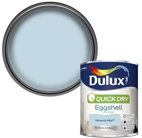 Dulux 5358161 Quick Dry Eggshell Paint, Mineral Mist, 750 ml