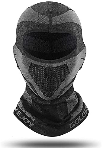 Wnddle Balaclava motorcykel utomhus sport ansiktsmask, balaclava cykel mask balaclava vinter skidmask helansiktsmask vindtät dammskydd andas, för motorcykel skidåkning, svart, 58