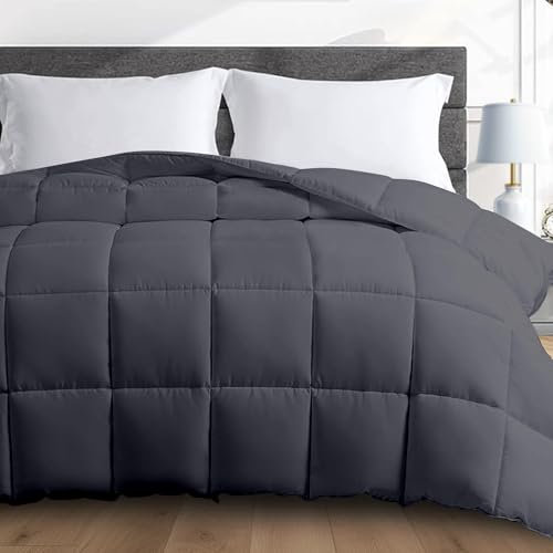 HomeSmart Weighted Comforter King Size, 40 lbs, 3X More Fluffy Than A Weighted Blanket, Soft Breathable Fabric, Also Fits California King Beds