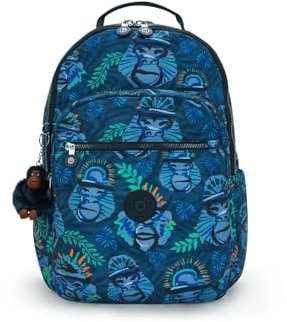 Kipling Sac à dos Seoul unisexe pour adulte, Bleu, L, Classique