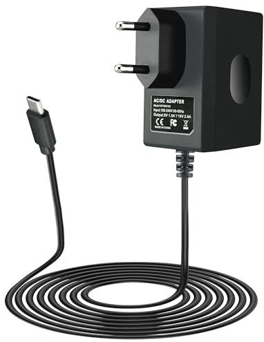 Xahpower 39W Caricatore per Nintendo Switch, 15V 2,6A Alimentatore per Switch/Switch OLED/Switch Lite/Switch Deck Dock/Switch Pro Controller, Supporto Modalità TV - 1,5m