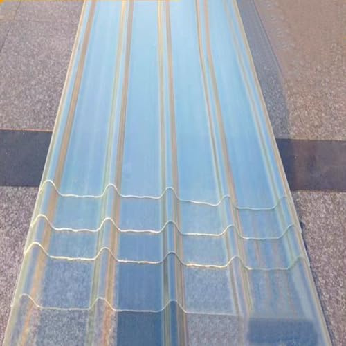 Corrugated Roofing Sheets, Clear Roof Panels, Insulating Cladding for Sunlight, Rainproof Carport with practical grooves
