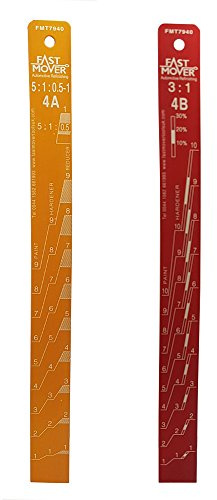 Fast Mover Tools, Paint Measuring Stick, Aluminium, 3:1 & 5:1 Ratio, 1pc