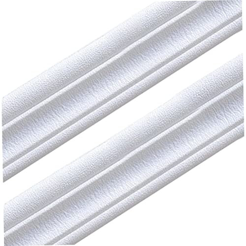 Banziaju Frise de papier peint autocollante, 2 pièces, bordure de papier peint, bordure en mousse auto-adhésive, garniture de moulage, autocollant de bord mural étanche 3D, 2,35 m, type 1