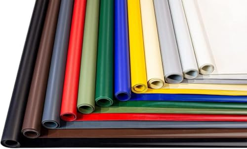 ANKO PLANEN telo per camion in PVC 600 g/m² al metro – telo di copertura industriale pesante con tessuto rinforzato, finitura opaca di alta qualità (Bianco, 3 m x 7 m)