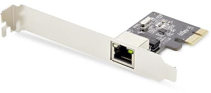 StarTech.com Tarjeta de Red PCIe de 1 Puerto Gigabit - Adaptador Ethernet RJ45-10/100/1000Mbps - Realtek RTL8111H - TAA