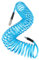 EADUTY Air Compressor Hose, Heavy Duty Polyurethane Recoil Air Hose 1/4 I.D by 10 M Length, 150 PSI Air Compressor Accessories with Bend Restrictors and 1/4 Euro Quick Connect Fittings. Blue
