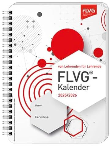 FLVG Lehrerkalender 2025/2026 A5 für Lehrerinnen und Lehrer kompakter Schulplaner, Lehrerplaner für den Unterricht, Schule und Job