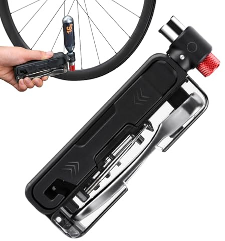 ETUCYNG Kit de reparación de bicicletas – Kit de herramientas de bicicleta eléctrica – Llave de trinquete portátil puntas Destornilladores de liberación rápida antideslizante para bicicleta moto