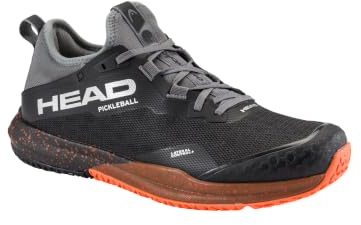 HEAD Men's Motion Pro Pickleball Shoe, Black/Orange, 12