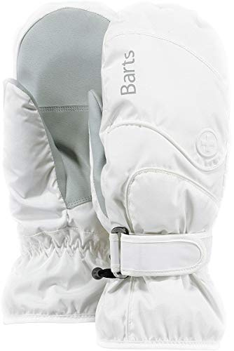 Barts Manoplas de Esquí Basic Mujer/Hombre - guantes invierno mujer hombre con forro, Cierre autoadherente otoño/invierno - 9 HS blanco