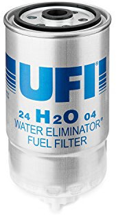UFI Filters, Filtro Gasolio 24.H2O.04, Filtro Carburante per Ricambio, Adatto ad Auto, Applicabile su Diversi Modelli come Alfa Romeo, Fiat e lancia