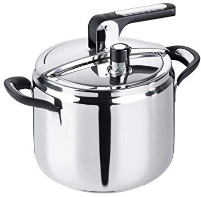 Barazzoni 5350450070 Silicon Pro Pressure Cooker, Diameter 22 cm, Capacity 7.0 litres, 18/10 Stainless Steel, Made in Italy, Silver