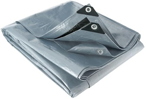 WERKA PRO Lona Multifuncional Gris y Negra 200 g/m2 6 x 10 m