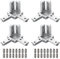 Justech 4 Stück Eckverbinder 3-Weg Nut 8 4040 Endeckwinkelverbinder mit Schrauben Profil Winkel Verbinder Eckhalterung für Eckverbinder Profilverbinder 40mm Extrusionsprofil