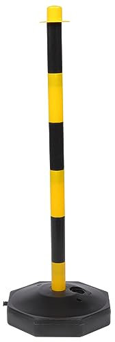 Cones Black Barrier Lot Area or Lot, Cone Construction Rod Blockade Bollard Driveways Delineator Caution Water- Portable Parking Traffic Garage Fixed Sensitive