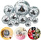 Morofme Discokugel Ball 11 Stück, Silber Discokugel Deko, Spiegelkugel Discokugeln, Mehrere Größen für mehrere Szenarien, für Weihnachtsbaum Hochzeit Geburtstagsfeier Dekoration Lichteffekt